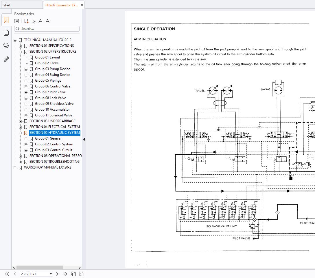 Hitachi Excavator EX120 2 Technical Workshop Manual KM 105E 03 (4)