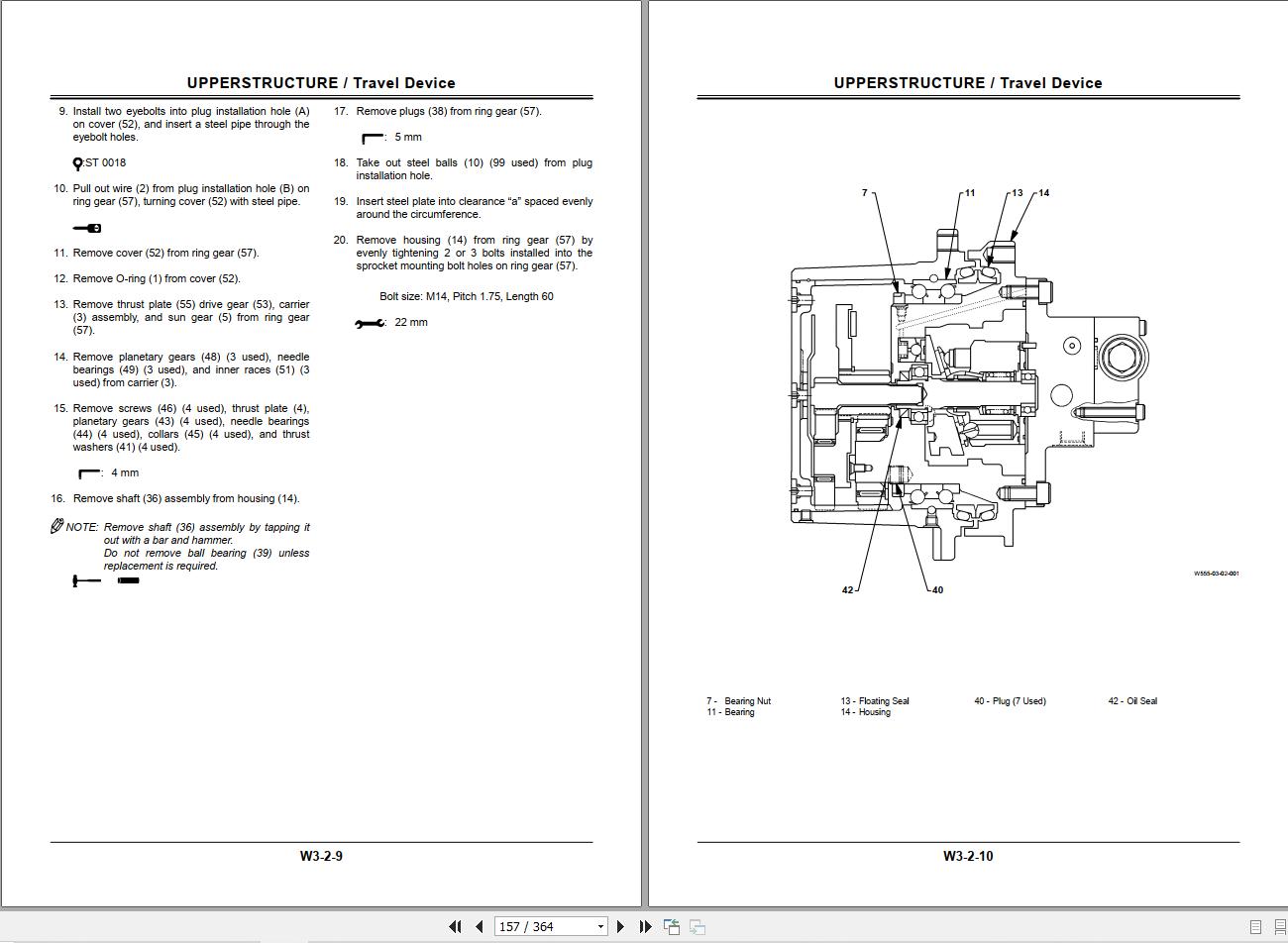Hitachi Excavator EX55UR 3 Diagrams and Parts Workshop Manual (3)