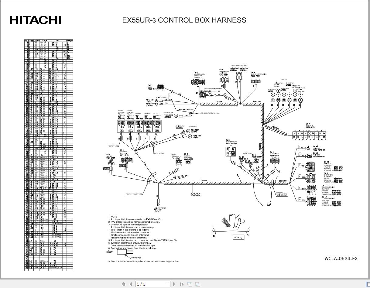 Hitachi Excavator EX55UR 3 Diagrams and Parts Workshop Manual (4)