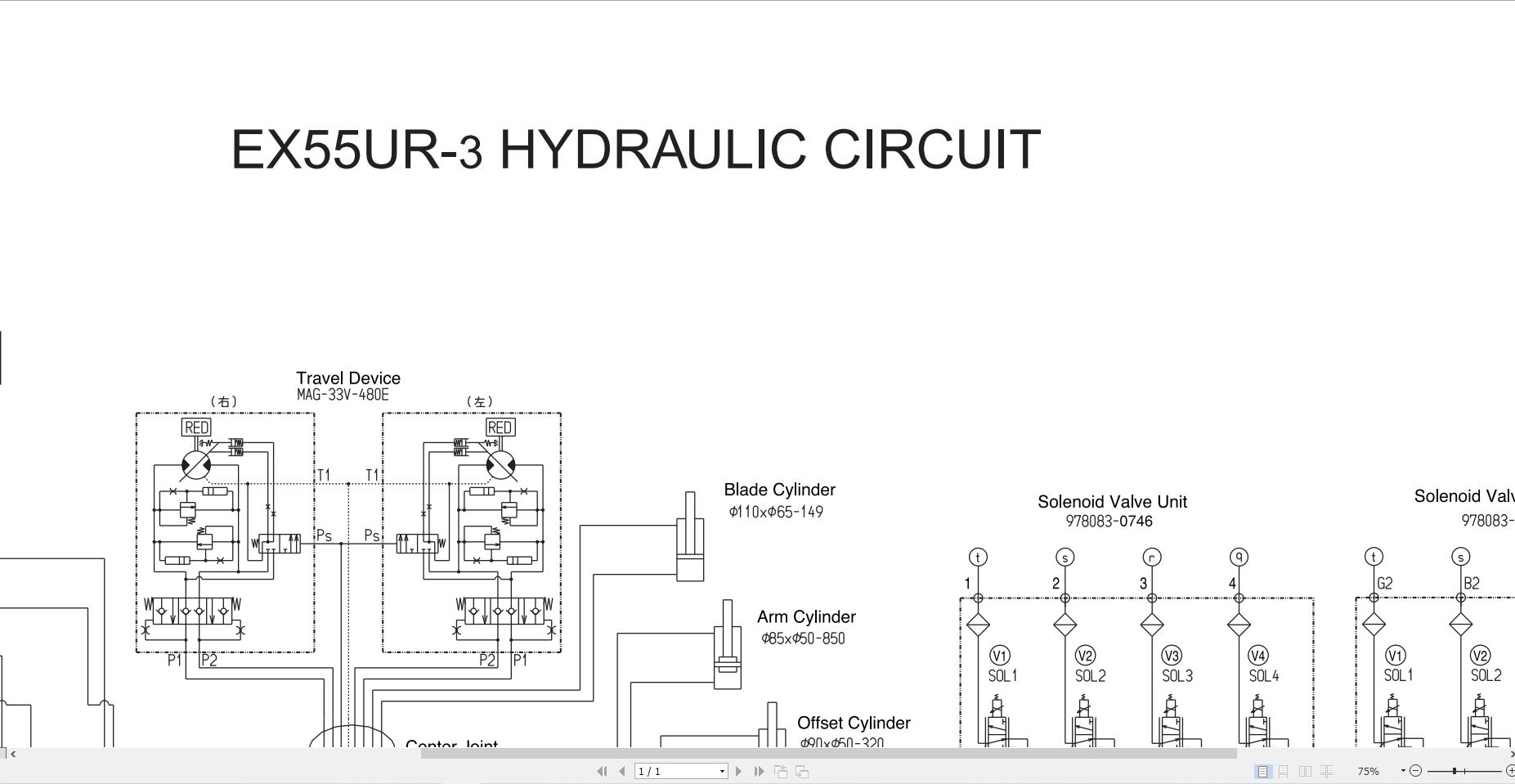 Hitachi Excavator EX55UR 3 Diagrams and Parts Workshop Manual (6)