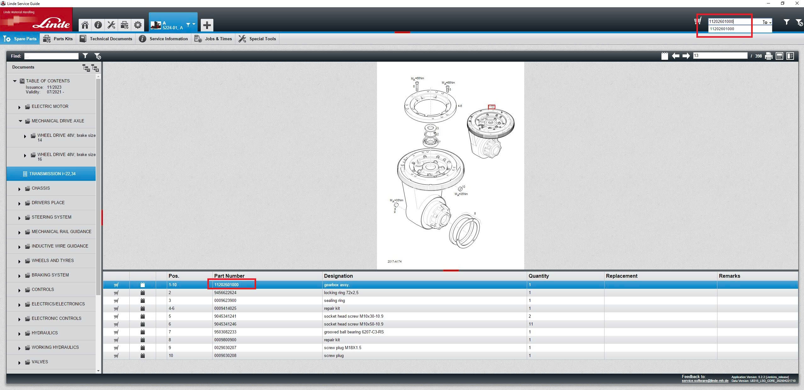 How To Fix Linde LSG Search With Parts Number 2