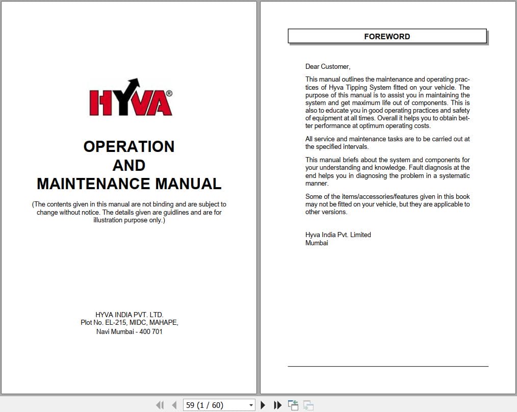 Hyva Hydraulic Tipping System Operation And Maintenance Manual (1)
