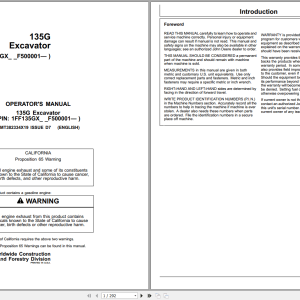 John Deere 135G Excavator Operators Manual OMT382334X19 (1)