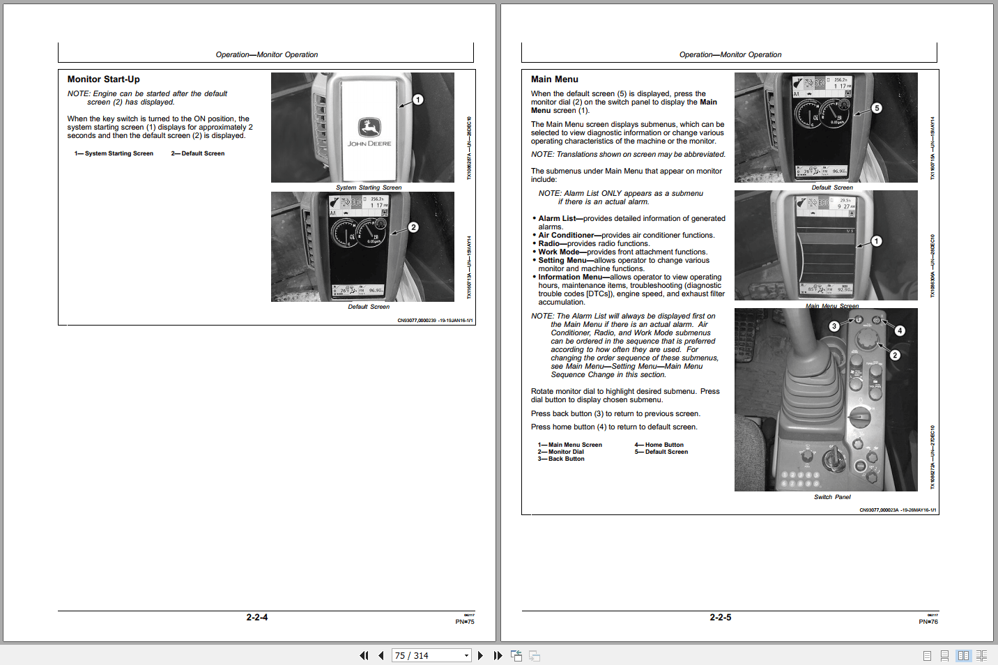 John Deere 160GLC 180GLC Excavator Operators Manual OMT364032X19 (2)