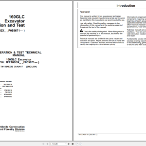 John Deere 160GLC Excavator Operation Test Manual TM13345X19 2017 (1)