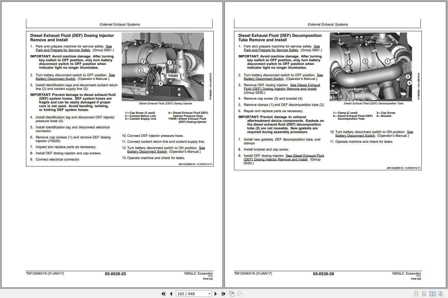 John Deere 160GLC Excavator Repair Technical Manual TM13349X19 (2)