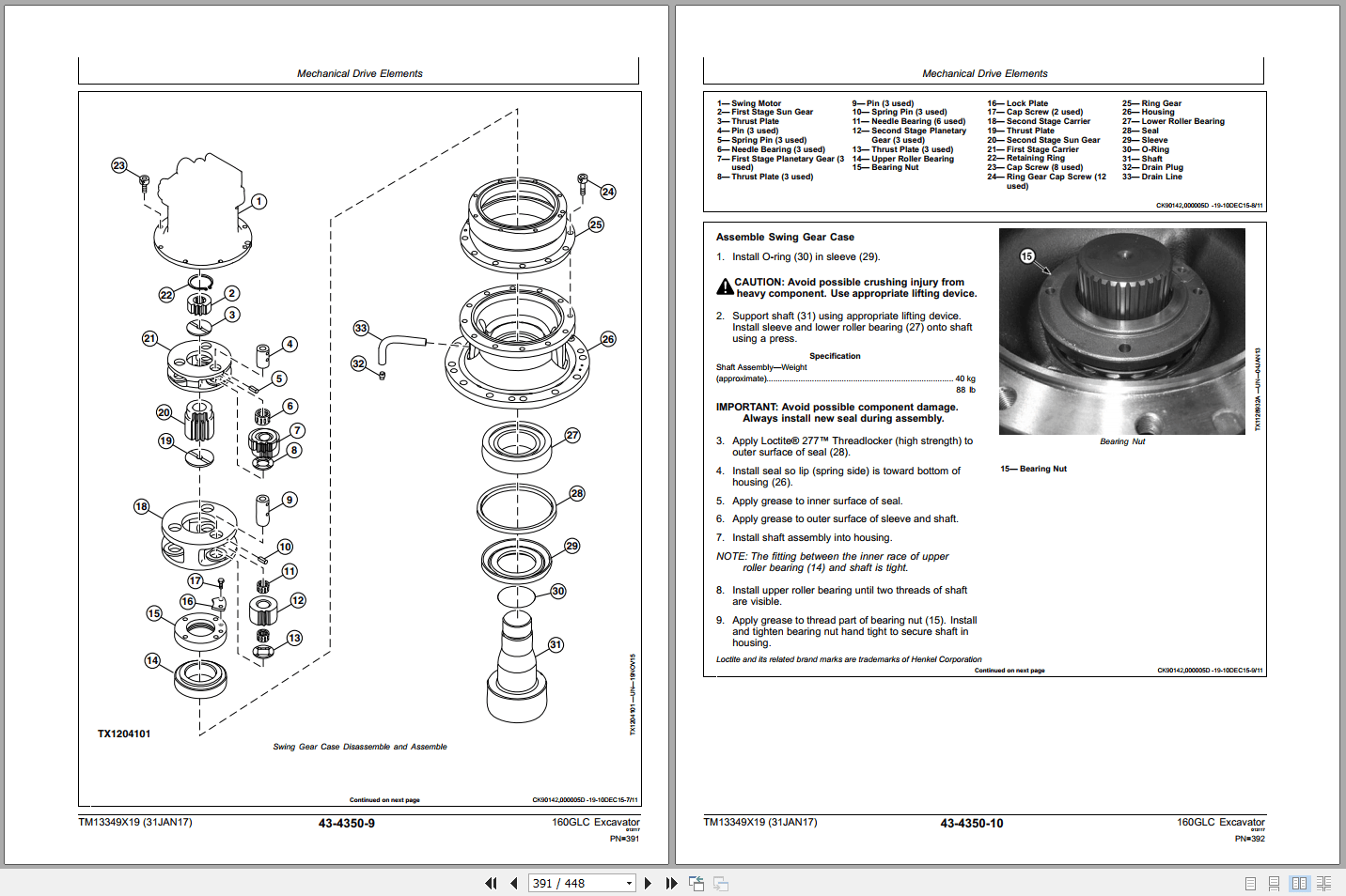 John Deere 160GLC Excavator Repair Technical Manual TM13349X19 (3)