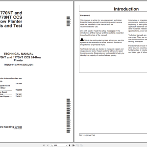 John Deere 1770NT 1770NT CCS 24 Row Planter Diagnosis Test Manual TM2129 (1)