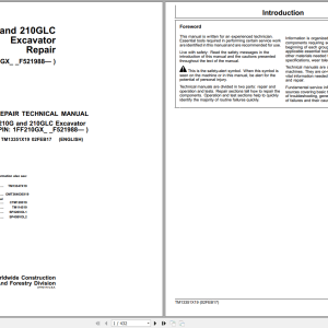 John Deere 210G 210GLC Excavator Repair Technical Manual TM13351X19 (1)