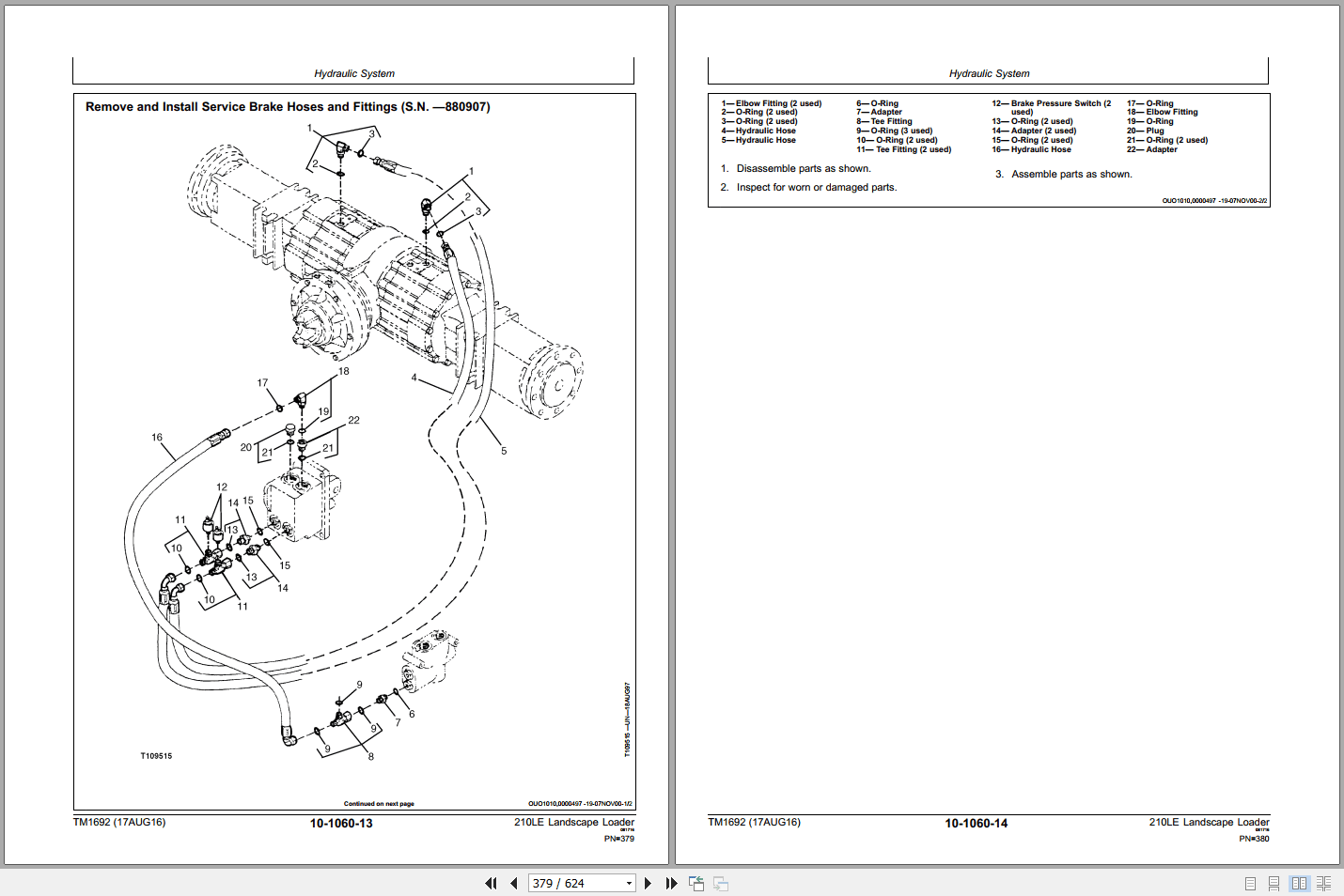 John Deere 210LE Landscape Loader Repair Technical Manual TM1692 (2)