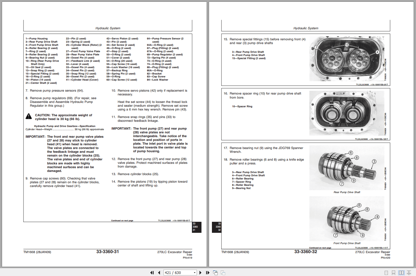 John Deere 270LC Excavator Repair Technical Manual TM1668 (2)