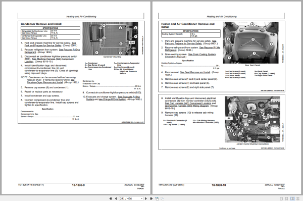 John Deere 300Glc Excavator Repair Technical Manual Tm13264X19 2017 (2)