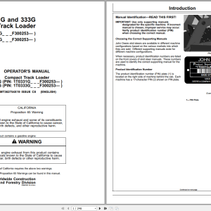 John Deere 331G 333G Compact Track Loader Operators Manual OMT362754X19 (1)