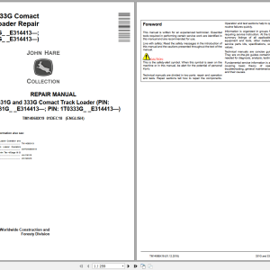 John Deere 331G 333G Compact Track Loader Repair Manual TM14068X19 (1)