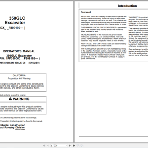 John Deere 350GLC Excavator Operators Manual OMT351368X19 C8 (1)