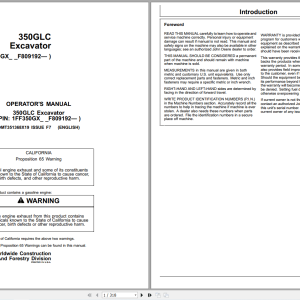 John Deere 350GLC Excavator Operators Manual OMT351368X19 F7 (1)