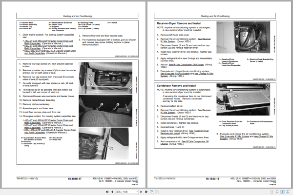 John Deere 450J 550J 650J Crawler Dozer Repair Technical Manual Tm10722 (2)