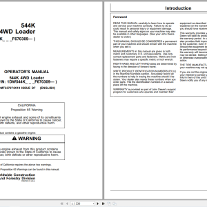 John Deere 544K 4WD Loader Operators Manual OMT337074X19 (1)