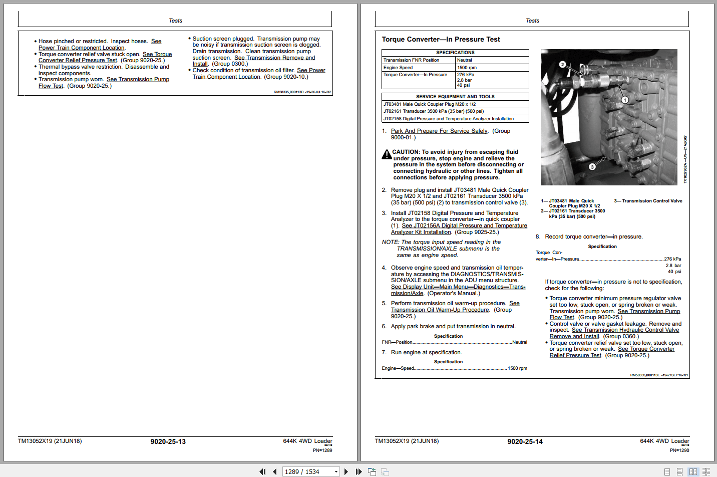 John Deere 644K 4WD Loader Operation Test Manual TM13052X19 2018 (3)