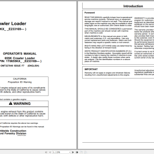 John Deere 655K Crawler Loader Operators Manual OMT327049 (1)