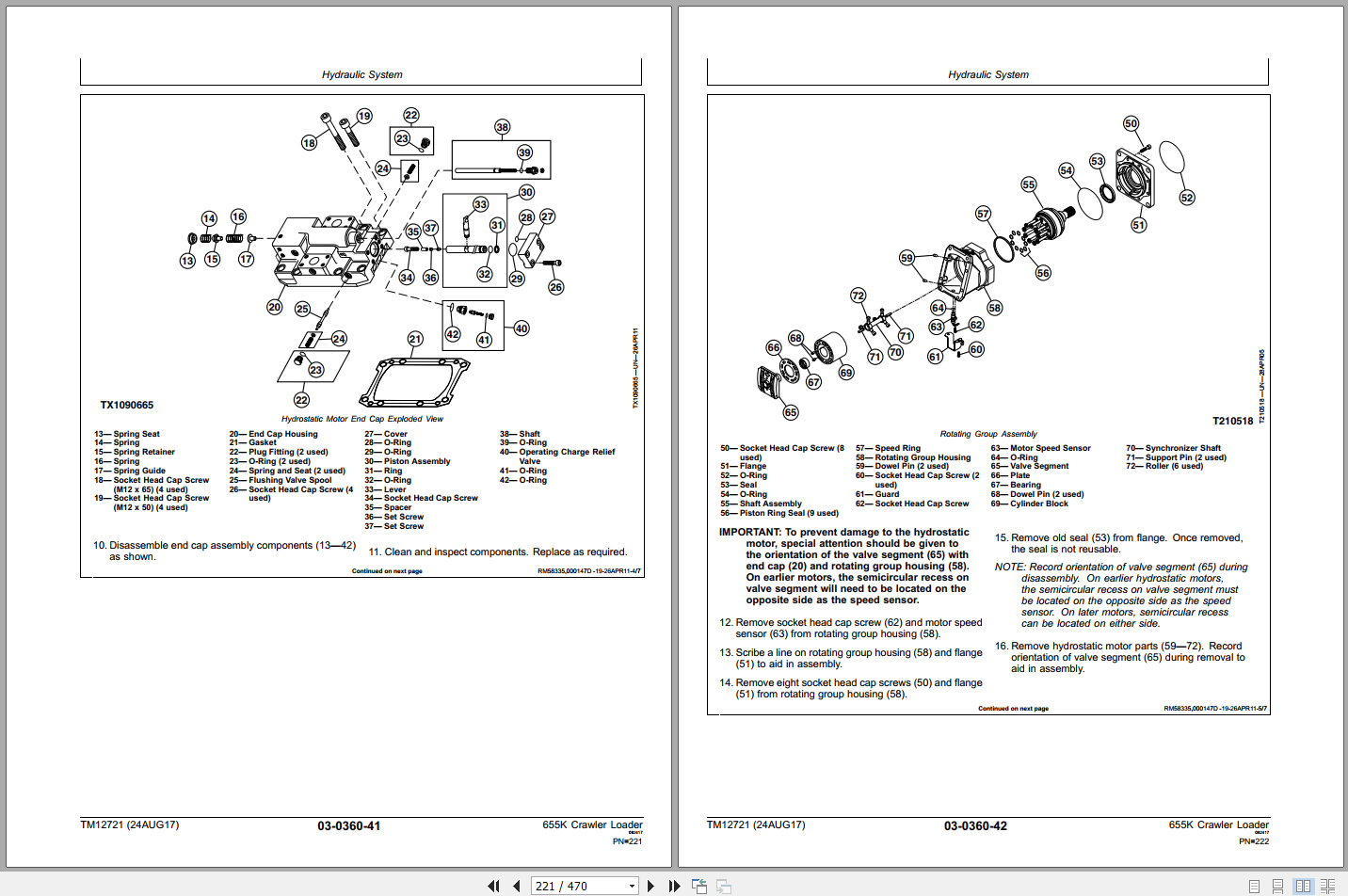 John Deere 655K Crawler Loader Repair Technical Manual TM12721 (2)