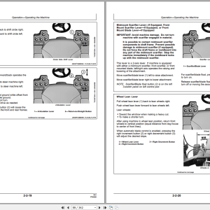 John Deere 670G 670Gp 672G 672Gp Motor Graders Operators Manual Omt314823 (2)