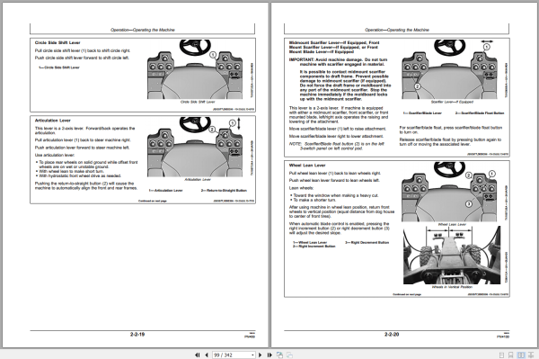 John Deere 670G 670Gp 672G 672Gp Motor Graders Operators Manual Omt314823 (2)