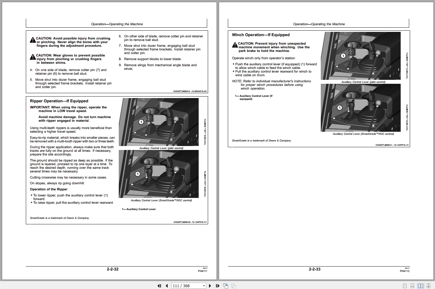 John Deere 750K 850K Crawler Dozer Operators Manual OMT355293X19 (2)