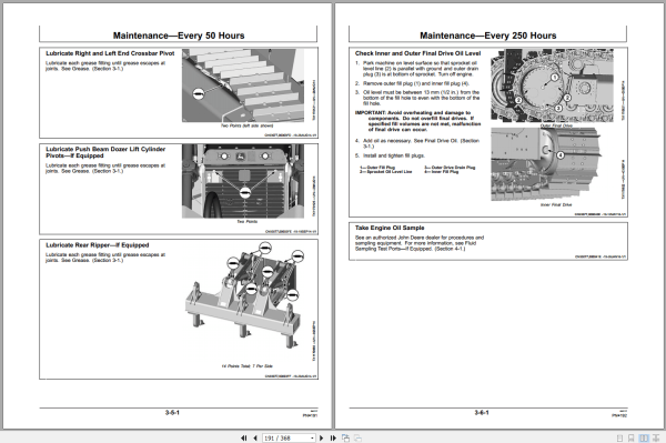 John Deere 750K 850K Crawler Dozer Operators Manual Omt355293X19 D7 (2)
