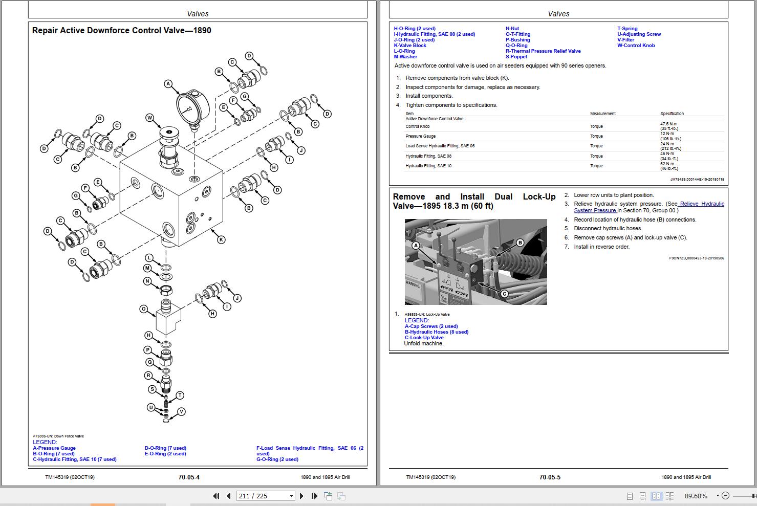 John Deere Air Drill 1890 1895 Repair Technical Manual TM145319 (2)