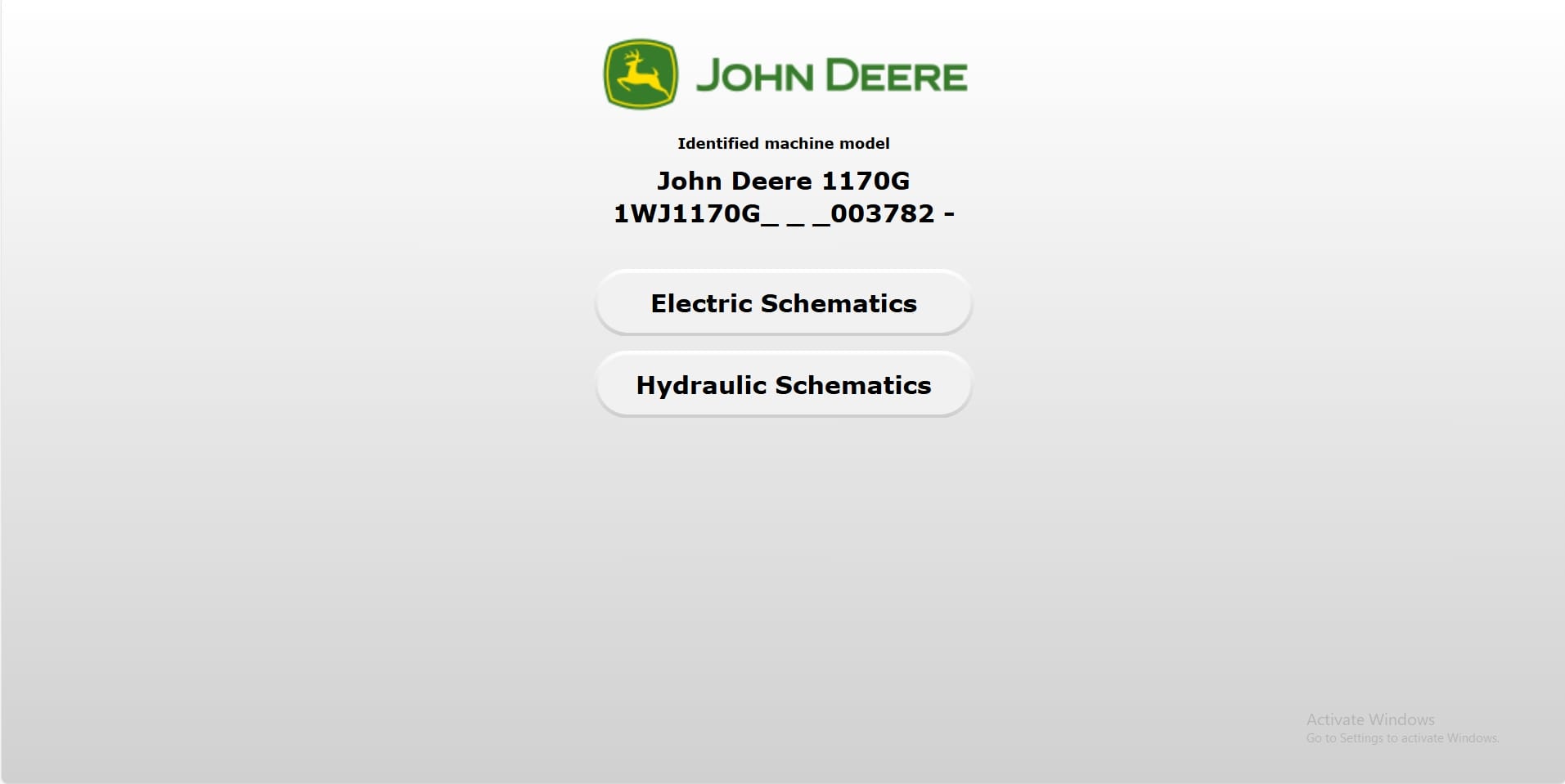 John Deere Forwarder 1170G 1WJ1170G003782 Hydraulic Electrical Schematic (1)