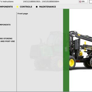 John Deere Forwarder 1210E 1510E Operation Manual (1)