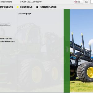 John Deere Forwarder 1910G 1WJ1910GL002340 Operation Manual (1)