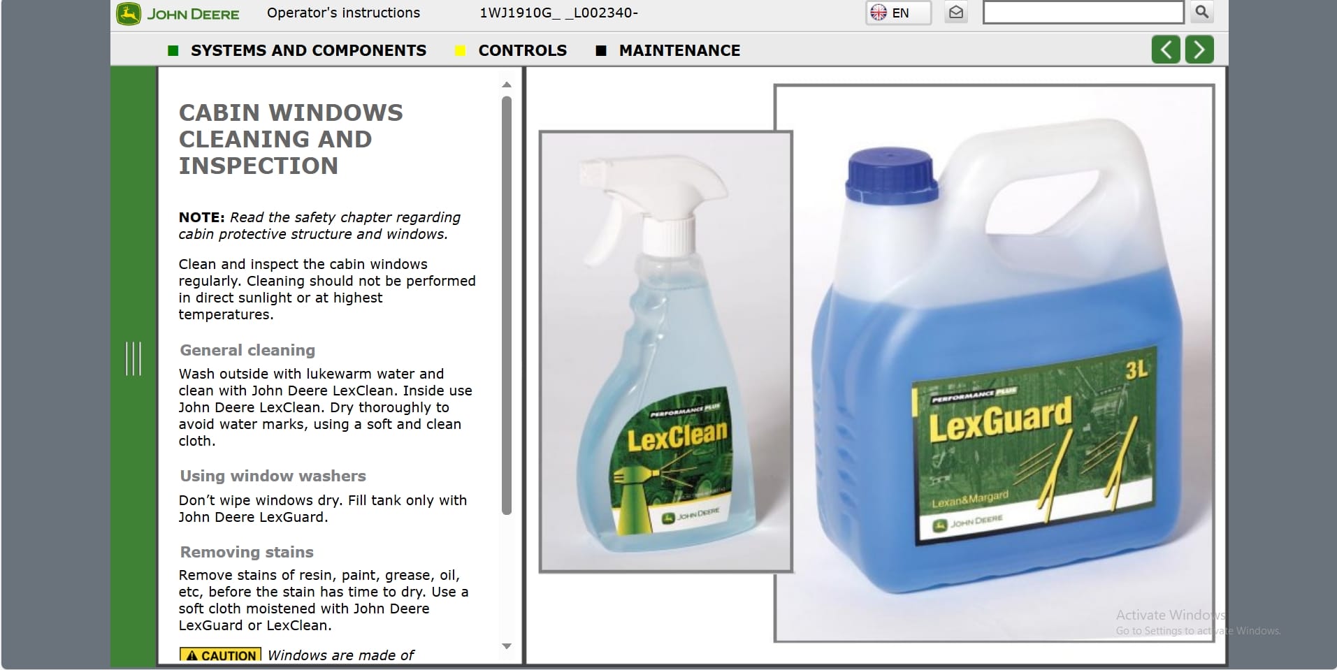 John Deere Forwarder 1910G 1WJ1910GL002340 Operation Manual (3)