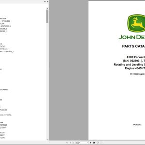 John Deere Forwarder 810E 002503 Parts Catalog PC10352 2025 (1)