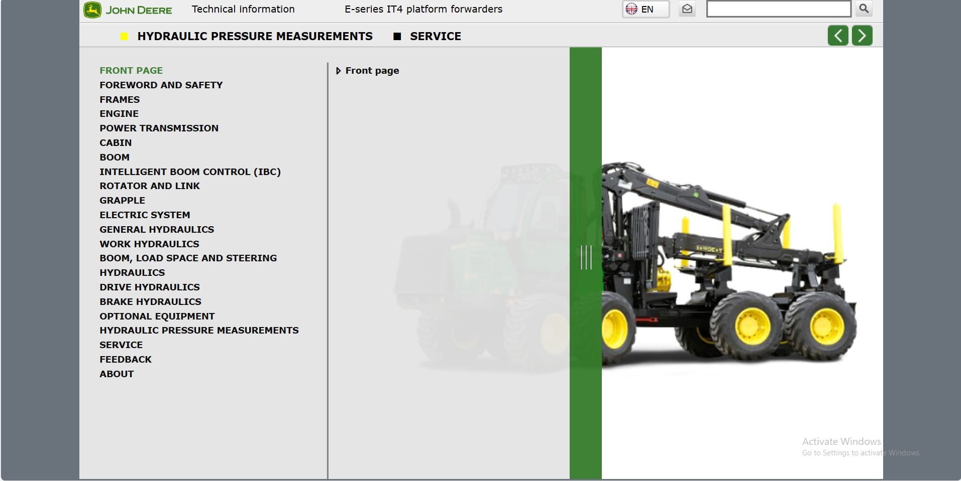 John Deere Forwarder E Series IT4 TI Technical Information (1)