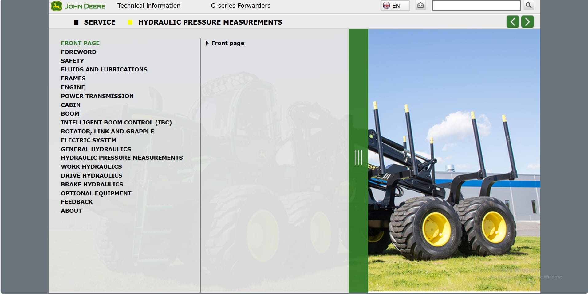 John Deere Forwarder G Series FT4 TI Technical Information (1)