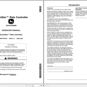 John Deere GreenStar Rate Controller Dry Operators Manual OMPFP20438 (1)