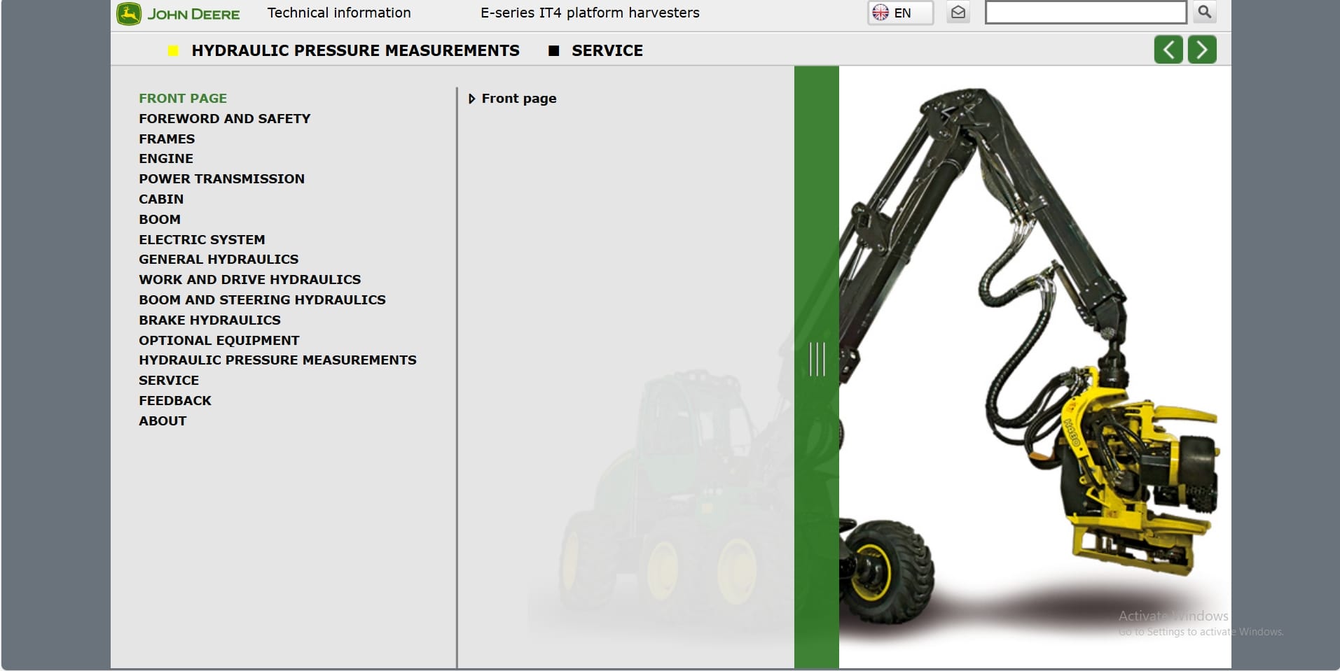 John Deere Harvester E Series IT4 Technical Information (1)
