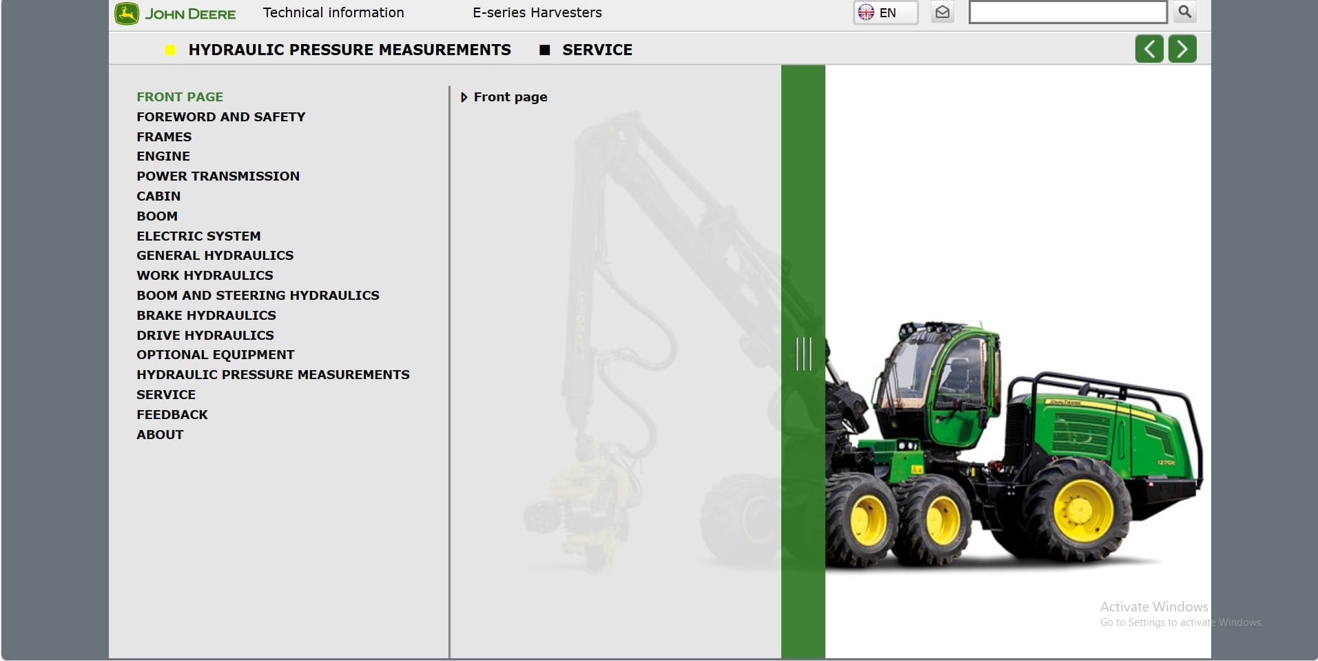 John Deere Harvester E Series Technical Information (1)