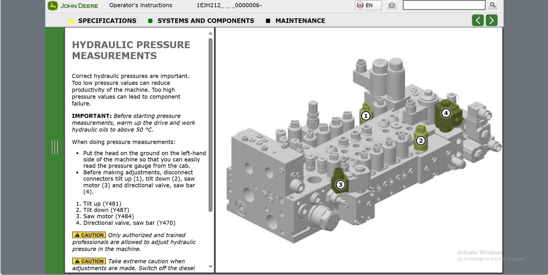 John Deere Harvester Head H212 1EJH2120000006 Operation Manual (3)
