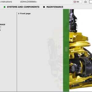 John Deere Harvester Head H412 1EJH412X000001 Operation Manual (1)