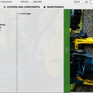 John Deere Harvester Head H424 1EJH4240001500 Operation Manual (1)