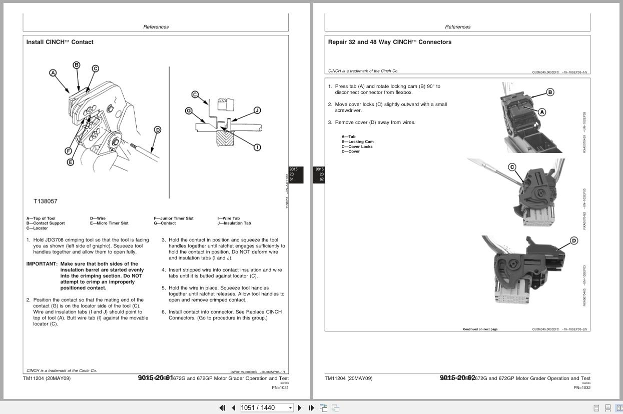 John Deere Motor Grader 670G 670GP 672G 672GP Operation And Test Manual TM11204 (2)