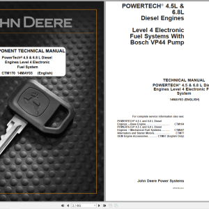 John Deere PowerTech 4.5L 6.8L Diesel Engine Component Technical Manual CTM170 (1)