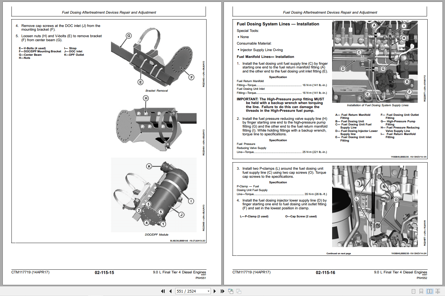 John Deere PowerTech 9.0L OEM Diesel Engines Component Technical Manual CTM117719 (2)