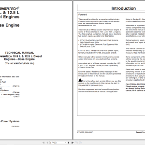 John Deere Powertech 10.5L 12.5L Diesel Engine Technical Manual CTM100 (1)