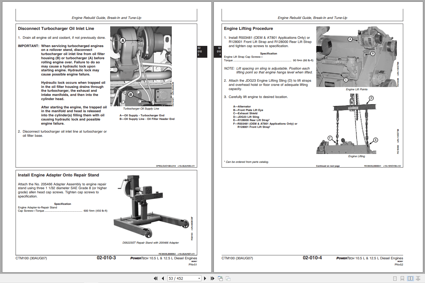 John Deere Powertech 10.5L 12.5L Diesel Engine Technical Manual CTM100 (2)