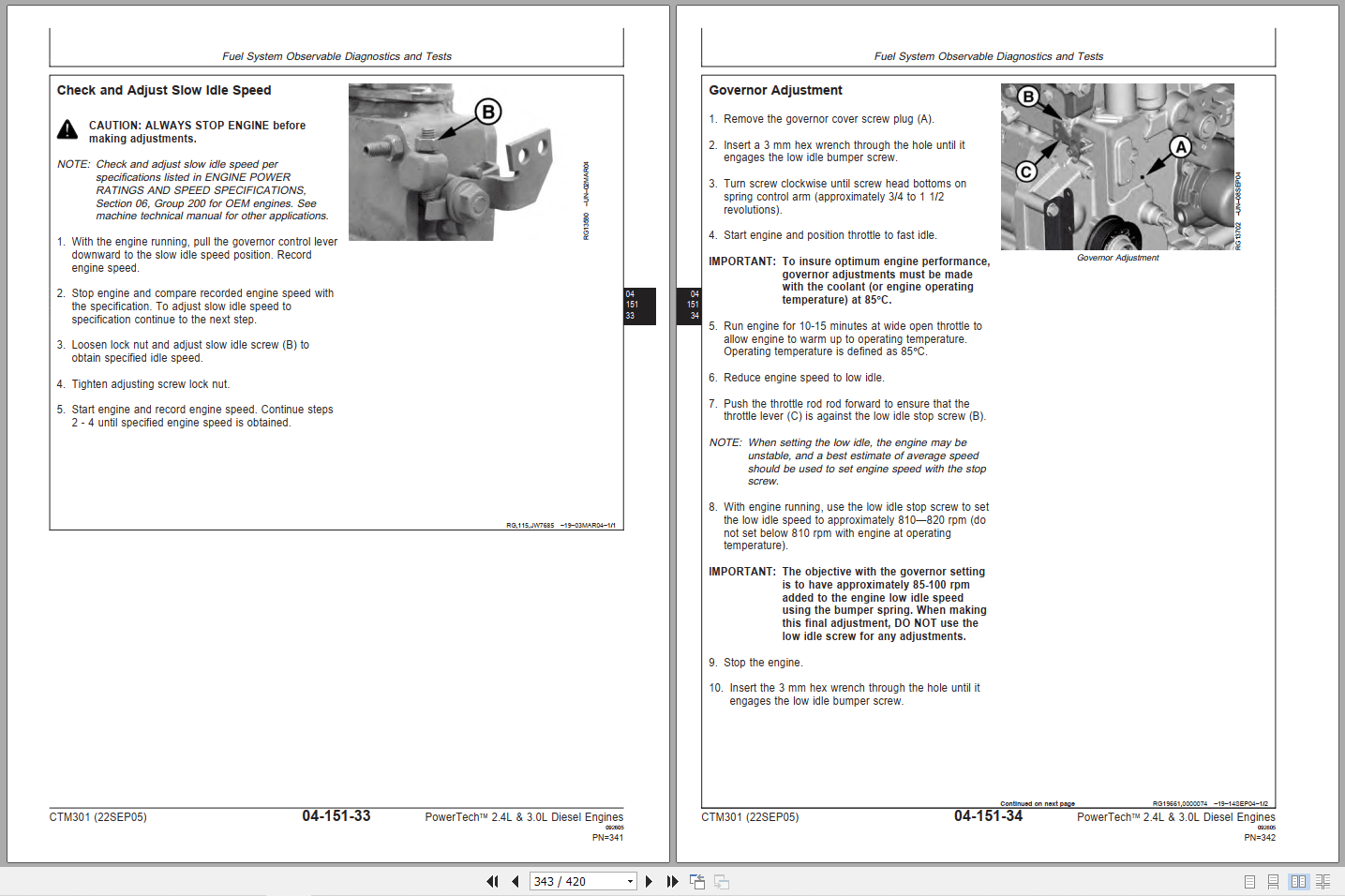 John Deere Powertech 2.4L 3.0L Diesel Engines Component Technical Manual CTM301 (3)