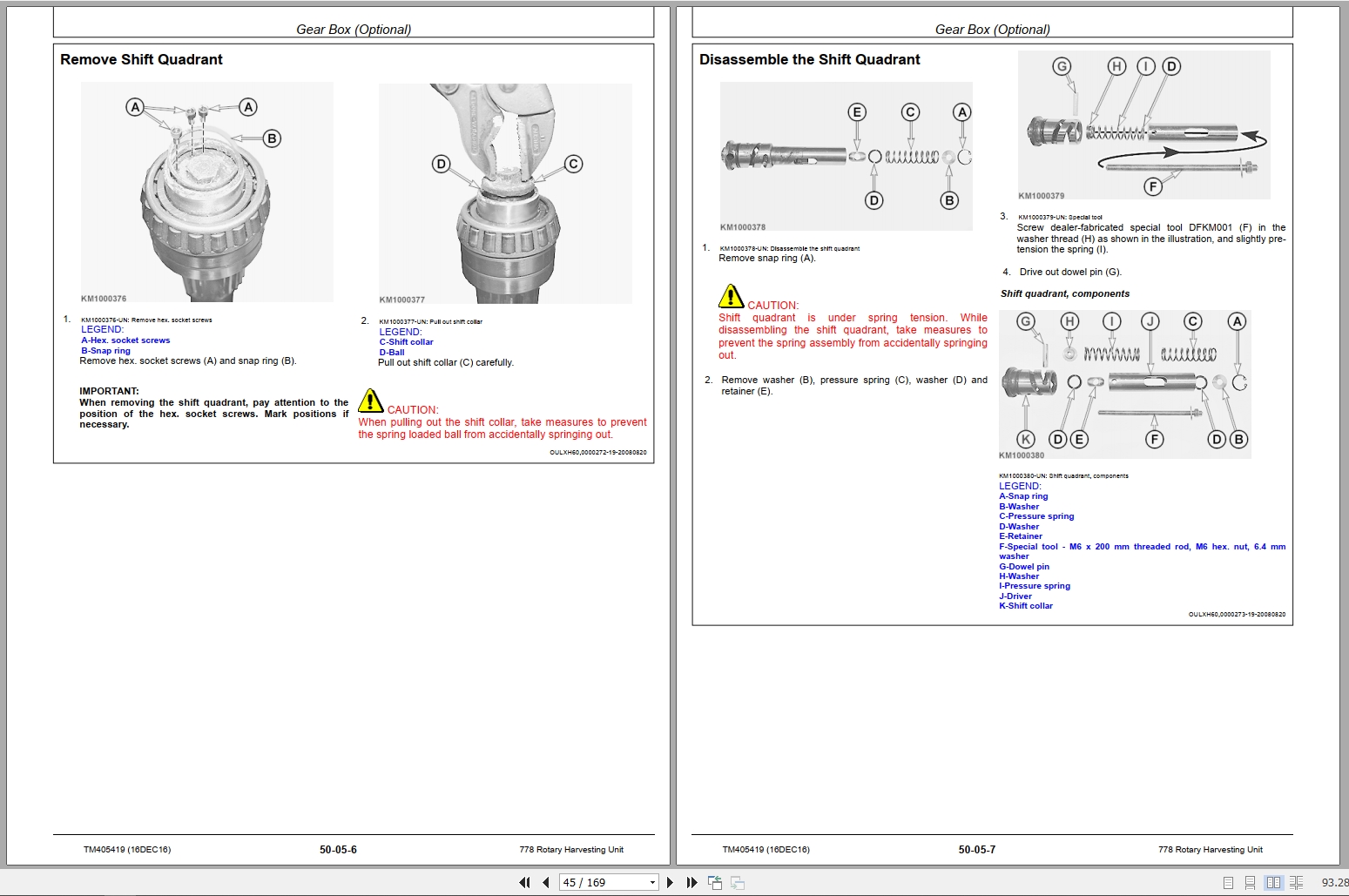 John Deere Rotary Harvesting Unit 778 Service Repair Technical Manual TM405419 2016 (3)